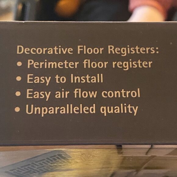 Brushed Nickel Decorator Floor Register Covers 3 Pack Y - Picture 5 of 6